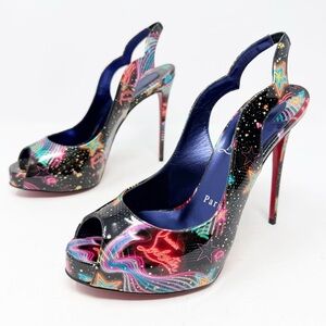Christian Louboutin Hot Chick Sling Alta 120 Heels Womens EU 36